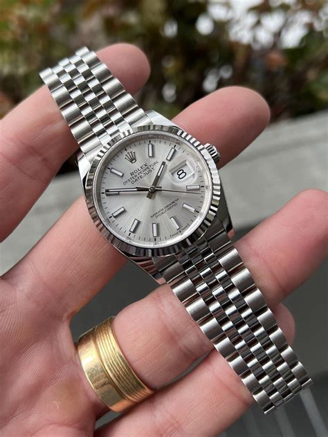 rolex gold and silver|rolex datejust silver dial 36mm.